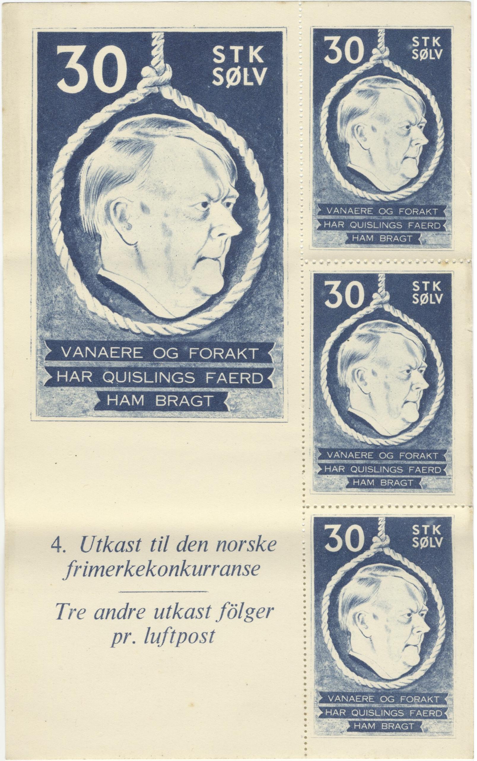 Norway Quisling Sheet