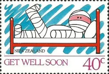 New Zealand Get Well Soon stamp