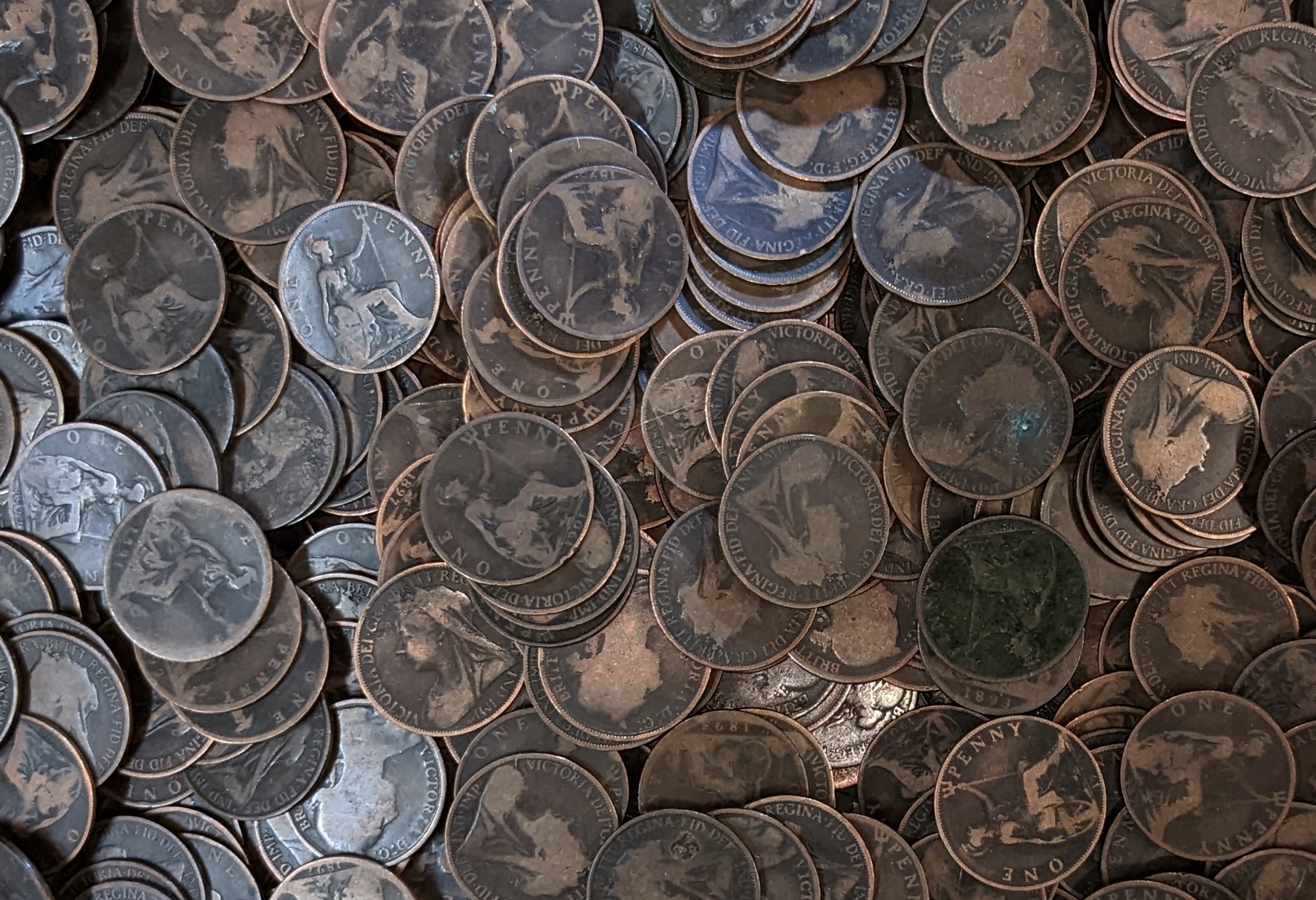 Queen Victoria penny coins, wholesale