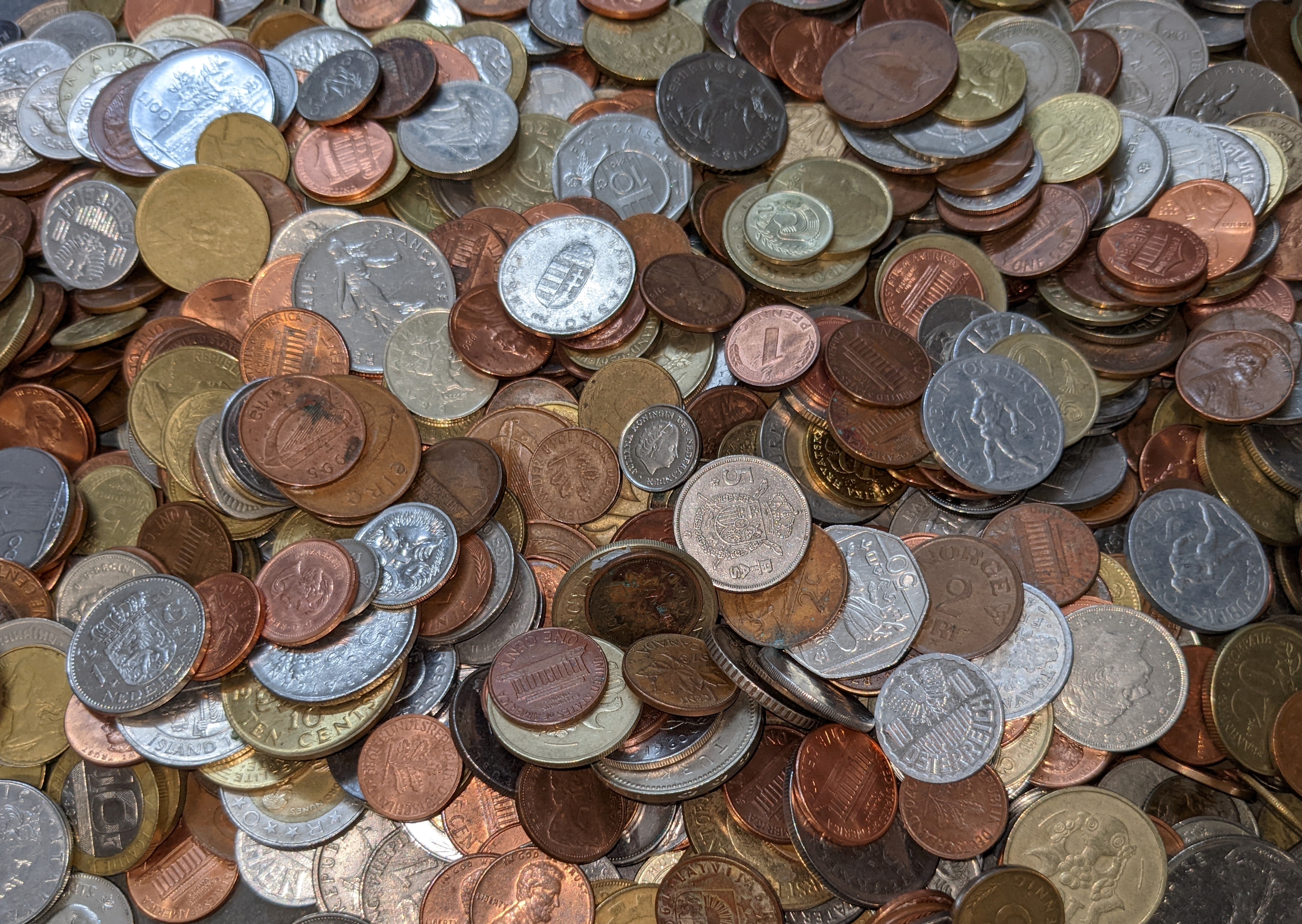 world coins by the kilo